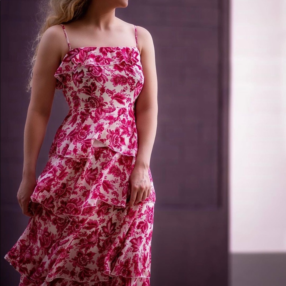 Floral Pink Maxi Dress